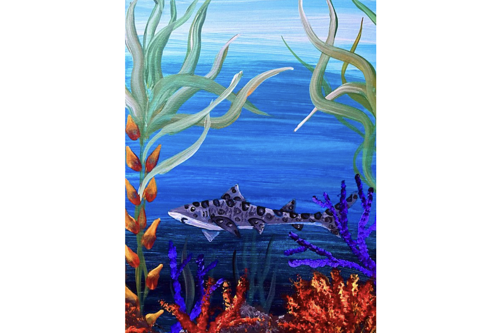 Leopard Shark Beginner Painting Classes San Diego CourseHorse